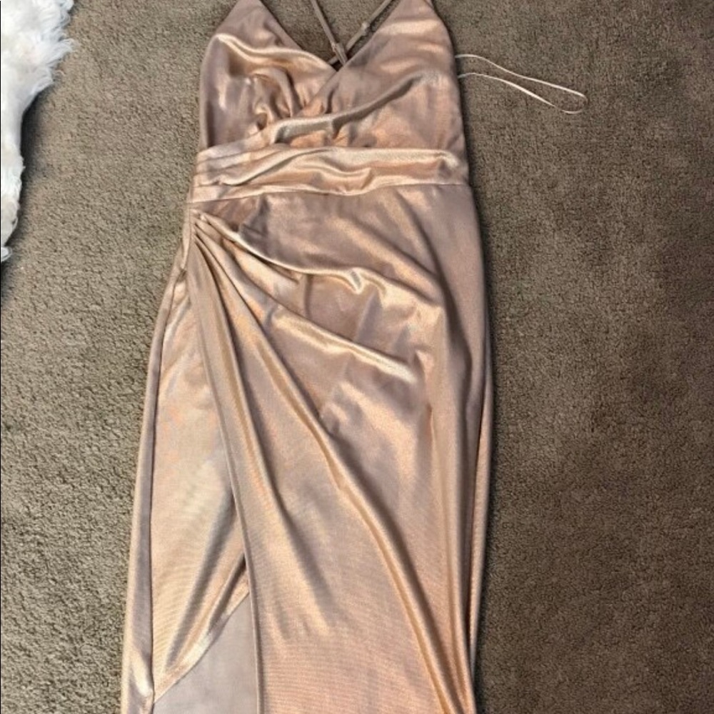 Gold occasion dress